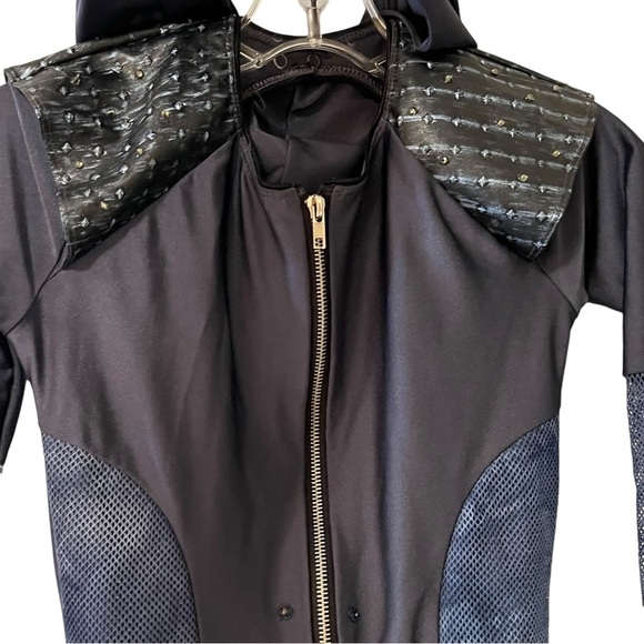 10th House Purple contemporary dance Unitard costume small adult with Hood - Picture 6 of 15